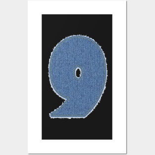 Number Nine Blue Denim Posters and Art